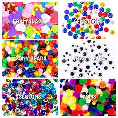 Made By Me Ultimate Craft Box, Art & Craft Activities 1000 Piece Set, Storage Case, Great for Preschool Arts & Crafts, Adult & Group Projects, Craft Box for Kids Girls & Boys - style: 1000 Piece Set