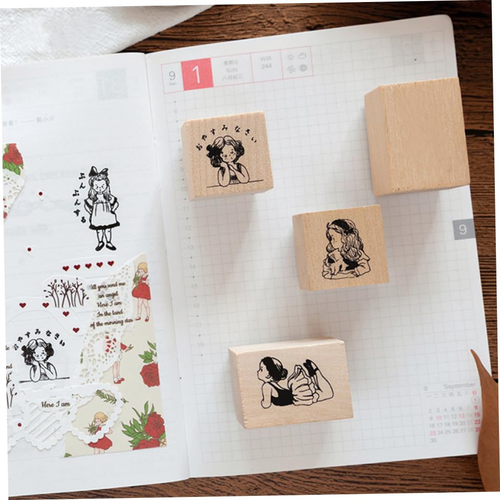 Wooden Seal Materials 20pcs Blank Blocks Linoleum Carve Flat Lino Blocks for Printmaking
