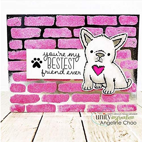 The Crafter’s Workshop - Reusable Stencil for Painting and Crafts – Classic Brick Texture for Journals, Walls, and Art – 2 Pk, 6" x 6" – Micro Bricks/Bricks 6x6 - style: Micro Bricks / Bricks 6x6