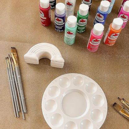 Apple Barrel Acrylic Paint, Assorted Colors, Set of 16 | Basic Supplies, 16 Pieces