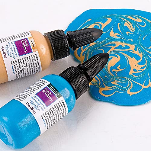 Polyform Liquid Sculpey Liquid Polymer Oven-Bake Clay, Translucent, 2 oz. bottle, Great for jewelry, holiday, DIY, mixed media, window clings, home décor and more! Great for beginners to artists!