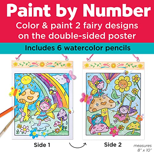Faber-Castell Paint by Number Fairy Friends Pets - Kids Watercolor Fairies Toys for Ages 6-8+ - style: Fairy Friends