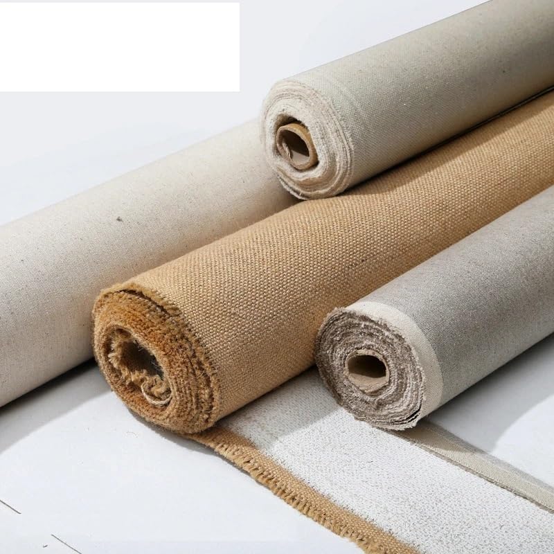 Cotton Canvas Roll, Primed Cotton Linen Blend Blank Canvas Roll for Painting 5m 28-48cm Width(28cm Width) - color: 28cm Width
