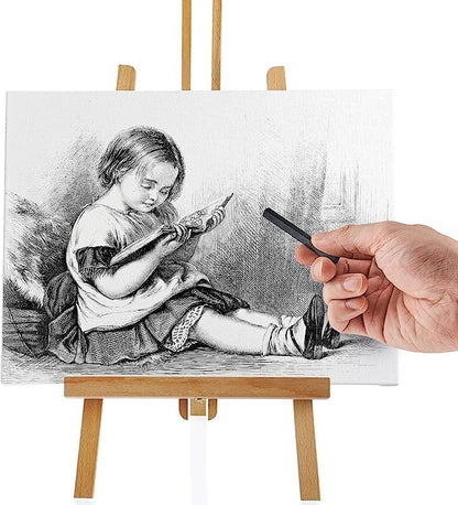 6Pcs Compressed Charcoal Sticks Soft Medium Hard Grade Graphite Sticks Vine Charcoal Sticks for Drawing Charcoal Drawing Set For Sketching Shading Sketch Tools Art Supplies Kits For Beginners Artists