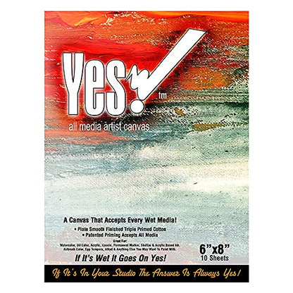 Yes! Canvas Pad 6x8" - size: 6" x 8"
