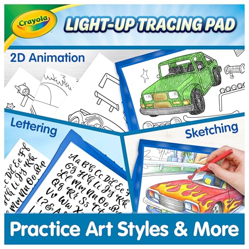 Crayola Light Up Tracing Pad - Blue, Drawing & Tracing Projector for Kids, Sketching Light Box Table, Toys for Kids, Gift for Girls & Boys, Ages 6+ - style: Blue