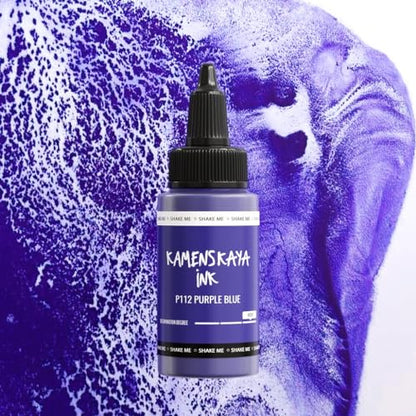 KAMENSKAYA Delaminating Alcohol Inks - Self-Splitting Alcohol Ink P-112 'Purple Blue' - 1 fl oz (30 ml) - color: P-112 'Purple Blue'