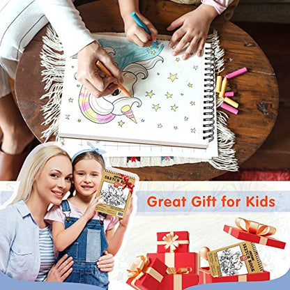 FIXSMITH 9"X12" Sketch Book | 160 Sheets (68 lb/100gsm) | 2 Pack Sketchbooks | Top Spiral Bound Artist Sketch Pad | Acid Free Drawing Pad | Ideal for Kids,Beginners,Artists &Painters | Bright White - color: Tan, size: 9"x12"-2 Pack