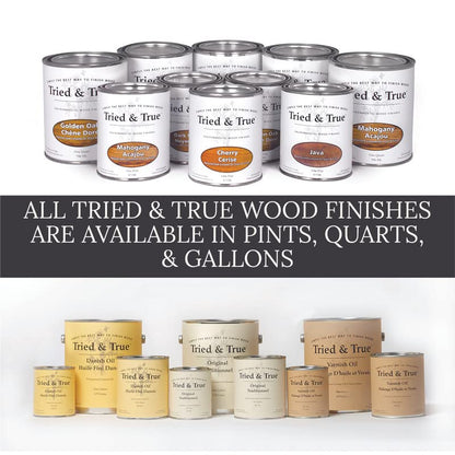 Tried & True Superior Varnish Oil Wood Finish, Quart - Natural Pine Resin & Linseed Oil, Ideal for Interior Furniture, Tables, Countertops - Non-Toxic, Scratch Resistant & Durable - size: Quart