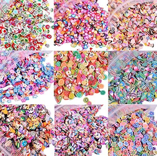 EHOPE Fruit Slices Polymer Clay Slice Fruit Nail Art Slices for Nail Art and Cellphone Decorations （5000 PCS）