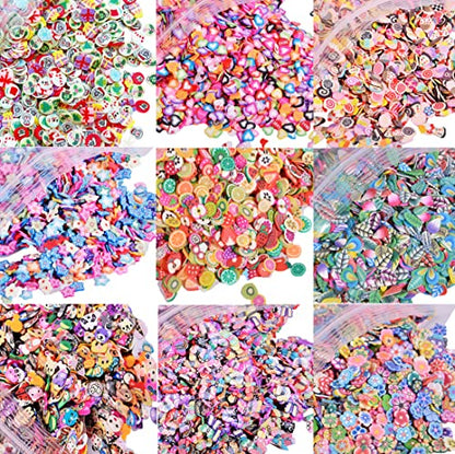 EHOPE Fruit Slices Polymer Clay Slice Fruit Nail Art Slices for Nail Art and Cellphone Decorations （5000 PCS）