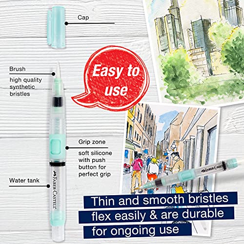 Faber-Castell Design Memory Craft FBR770306 mm Deluxe Water Brush, Clear