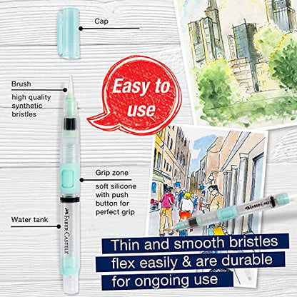 Faber-Castell Design Memory Craft FBR770306 mm Deluxe Water Brush, Clear