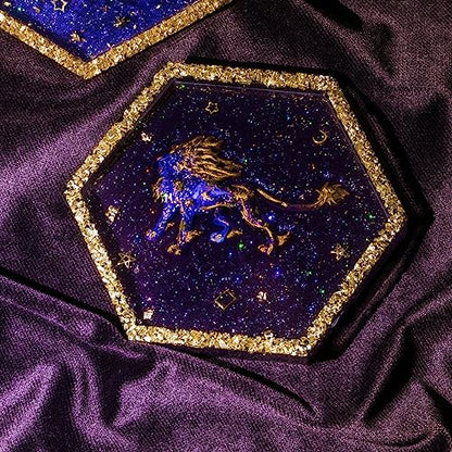 Fantasy Creatures & Potion Bottle Silicone Molds Kit—Make Mythical Dragons, Phoenix & Magic Vials Using Resin, Clay, Wax or Chocolate for Crafts, Jewelry & Cake Decorating