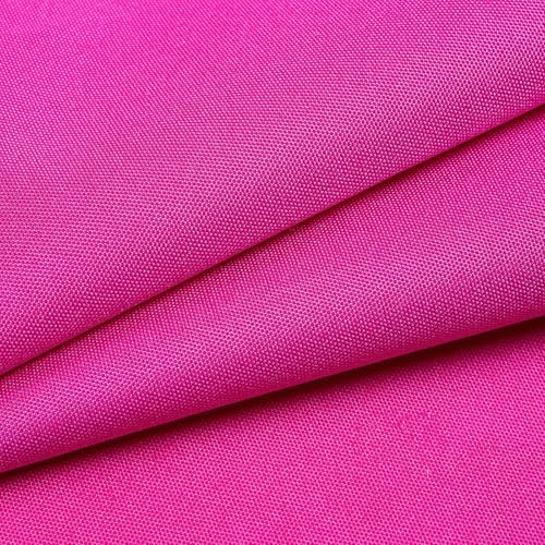 Waterproof Canvas Fabric by The Yard – 58" 600D Polyester Cordura Fabric – Upholstery Fabric for Indoor Outdoor Chair(Fuchsia, 5 Yard (58"x 180") - color: Fuchsia, size: 5 Yard (58"x 180")