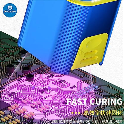 Mechanic L1 Intelligent UV Curing Lamp 5V Type-C Green Oil Fast Curing Light for Phone PCB Mainboard OCA Glue Curing Repair Lamp