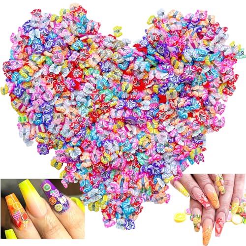 Polyme Slices Nail Art Slices Fruits Slice for Nail Art and Cellphone Decorations (Butterfly) - color: Butterfly