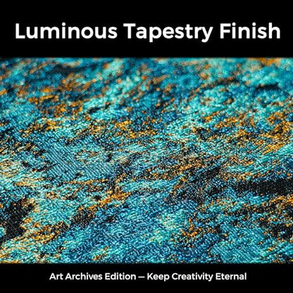 Funto Watercolor Journal, 6.3x6.3, 24 Sheets, 100% Cotton Cold Press, 300gsm/140lb, Inner Paper Pocket, Art Supplies for Mixed Media - color: Blue Gold Marble