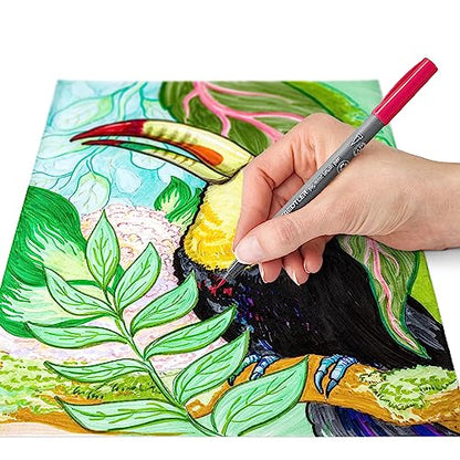 STAEDTLER Pigment Arts Brush Pen, Pastel Colours, Pack of 12 Pens, 371 C12-2 - color: Assorted