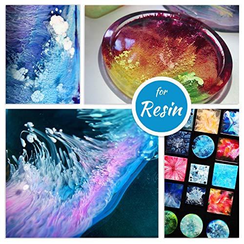 White & Black Alcohol Ink Set - 4 Ounce White and Black Alcohol-Based Inks for Adult Hobby, Resin Petri Dish Making, Epoxy Resin Crafts, Yupo Paper - Alcohol Paint Color Dye for Resin Art, Tumbler