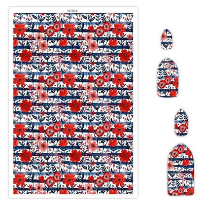 Polymer Clay Transfer Paper, 10 Pcs Blossom Floral Pattern Shape Water Soluble Transfer Sheet for Polymer Clay Earrings Jewelry Making Disposable Stickers DIY Crafts 5.82X3.93 inch - color: Floral
