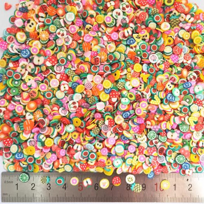 40g Mini Fruits fimo Polymer Adults Nails Slices Art Design Supplies DIY Craft (Fruits) - color: Fruits