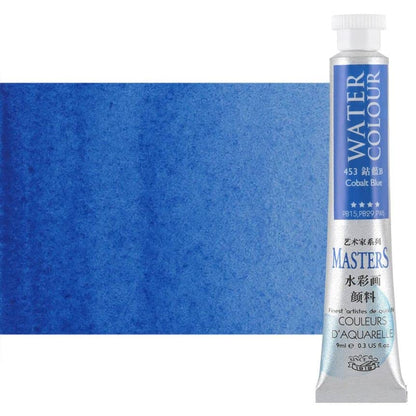 Marie's Masters Quality Watercolor Paint - Cobalt Blue, 9 mL - Concentrated Color, Pure Pigments, High Lightfastness Ratings - color: Cobalt Blue