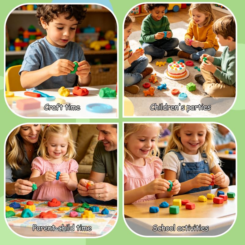 MuseLuxe Air Dry Clay - 160 Pack Modeling Clay Kit with 3 Sculpting Tools,Safe & Non-Toxic,DIY Magic Toys Gifts for Boys,Girls,Kids - color: 160 Colors