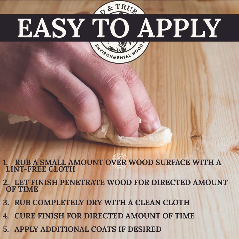 Tried & True Superior Varnish Oil Wood Finish, Quart - Natural Pine Resin & Linseed Oil, Ideal for Interior Furniture, Tables, Countertops - Non-Toxic, Scratch Resistant & Durable - size: Quart