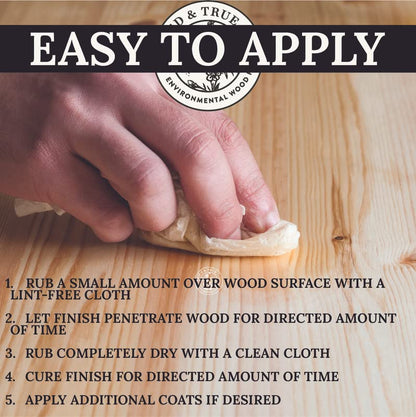 Tried & True Superior Varnish Oil Wood Finish, Quart - Natural Pine Resin & Linseed Oil, Ideal for Interior Furniture, Tables, Countertops - Non-Toxic, Scratch Resistant & Durable - size: Quart