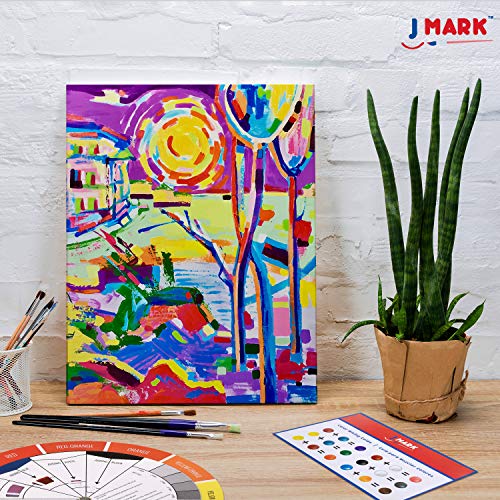 J MARK Painting Kit for Adults, Paint and Canvas Set - Acrylic and Watercolor Paint Set, Art Sets