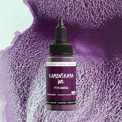 KAMENSKAYA Delaminating Alcohol Inks - Self-Splitting Alcohol Ink P-114 'Marsala' - 1 fl oz (30 ml) - color: P-114 'Marsal'