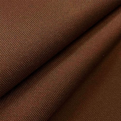 Foreate Waterproof Canvas Fabric by The Yard 600D Upholstery Fabric for Chairs 58" Wide Indoor Outdoor Water Resistant Canvas Polyester Material Sewing DIY Cloth, 3 Yards Brown - color: Brown, size: 3 Yards 58" x 108"