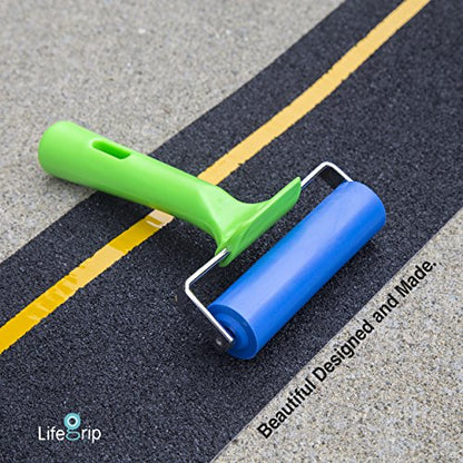 LifeGrip Rubber Brayer Roller - 4 inch/10 cm Wide - Ideal for Car Sound Deadening, Mats, Deadener Insulation, Construction, Masonry, Stamping, Anti Slip/Skid, Wallpaper Installation… - size: 4 inch/10 cm