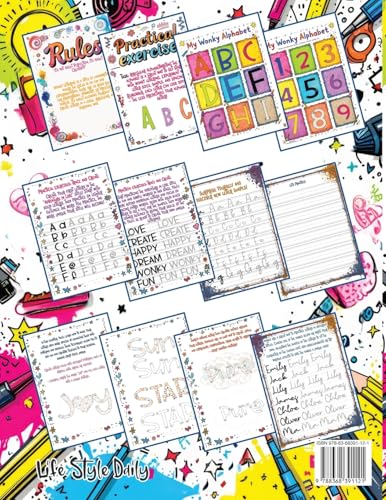 Wonky Lettering Workbook: Creative Hand Lettering for Teens- A Fun Guide to Modern Calligraphy, Alphabet Tracing, and DIY Projects to Express Your Style (Calligraphy Workbooks)