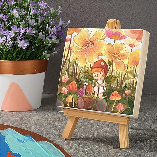 10 Pack Wood Board 8 x 8 inch Unfinished Wooden Canvas Board Square Wood Board Wooden Canvas Board Blank Wooden Canvas for Painting Painting Pouring Burning and DIY Craft Projects - size: 8inch