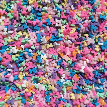 40g Mini Bowknot Fimo Polymer Slices Adults Nails Slices Art Design Supplies DIY Craft (Bowknot) - color: Bowknot