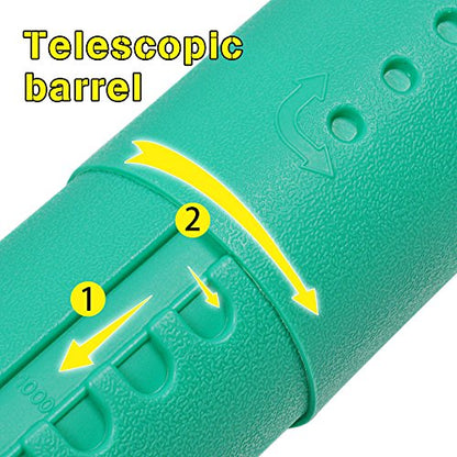 DEWEL Document Tube,Plastic Expanding Poster/Art/Document Storage Tube 24.5 to 40 inches Adjustable with Carrying Strap Waterproof and Light-Resistance Telescoping Carrying Case (Green-Large Size) - color: Green (Round), size: Large
