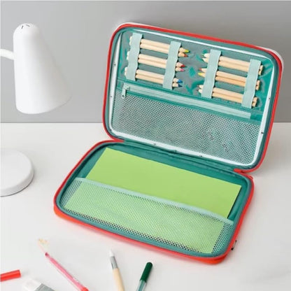 Portable Drawing Board with Bag,Red Travel Art Case,Art Supplies Case, Drawing Storage Bag Perfect for Travel