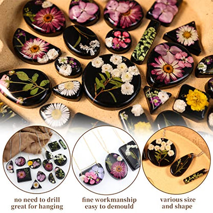 2Pcs Resin Jewelry Molds, Jewelry Pendant Mold for Epoxy Casting, Silicone Resin Molds, Pendant Earrings Necklace Keychain Mould for DIY Jewelry Craft Making - color: 2x Pendant