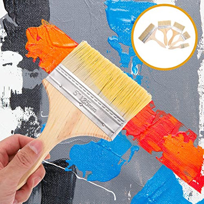 Homoyoyo 5pcs Thickened Handle Paint Brush Watercolor and Oil Painting Includes and Brushes Durable and Versatile Painting Tools for Artists and DIY Projects