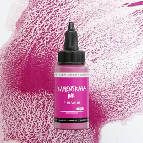 KAMENSKAYA Delaminating Alcohol Inks - Self-Splitting Alcohol Ink P-119 'Sakura' - 1 fl oz (30 ml) - color: P-119 'Sakura'