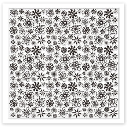 CHGCRAFT Plum Blossoms Polymer Clay Texture Sheets Art Rotation Flowers Silicone Texture Stamp Clay Texture Mat Modeling Pattern Pad Texture Sheets for Jewelry and Clay Earrings Tools - style: Plum Blossoms