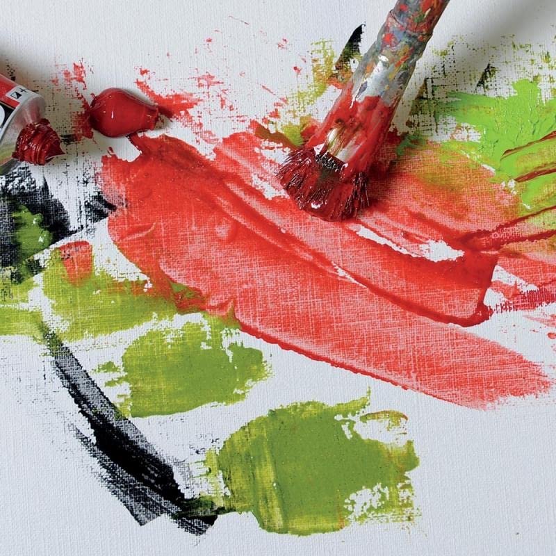Canson Figueras Oil & Acrylic 290gsm Paper pad Including 10 Sheets, Size:33x24cm, Canvas-Like Texture - size: 33x24cm,