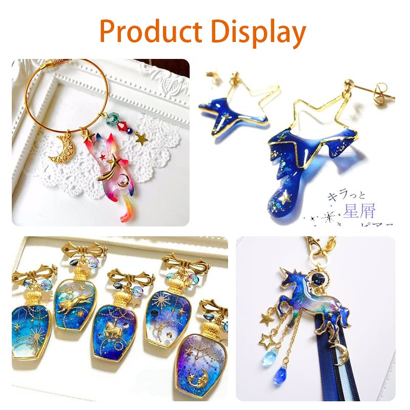 UV Resin - DIYcraft Odorless Crystal Clear Hard Resin 500g, Fast Curing Epoxy Resin for DIY Resin Molds, Jewelry Making - Suitable Art Craft Beginner UV Resin Jewelry Making Kit