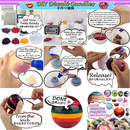 Funshowcase Ball Orb Sphere Paperweight Silicone Mold, for Polymer Clay, Crafting, Resin Epoxy, Jewelry Making