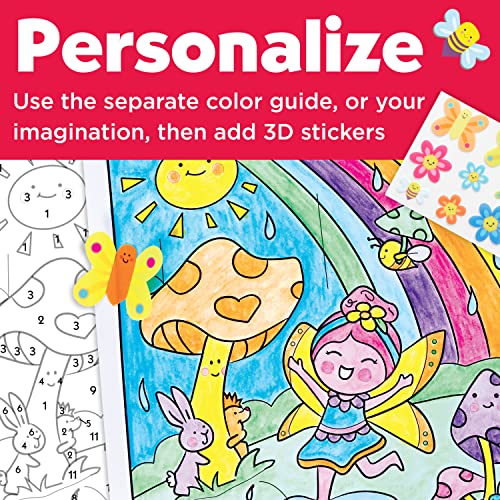 Faber-Castell Paint by Number Fairy Friends Pets - Kids Watercolor Fairies Toys for Ages 6-8+ - style: Fairy Friends
