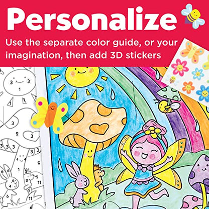 Faber-Castell Paint by Number Fairy Friends Pets - Kids Watercolor Fairies Toys for Ages 6-8+ - style: Fairy Friends