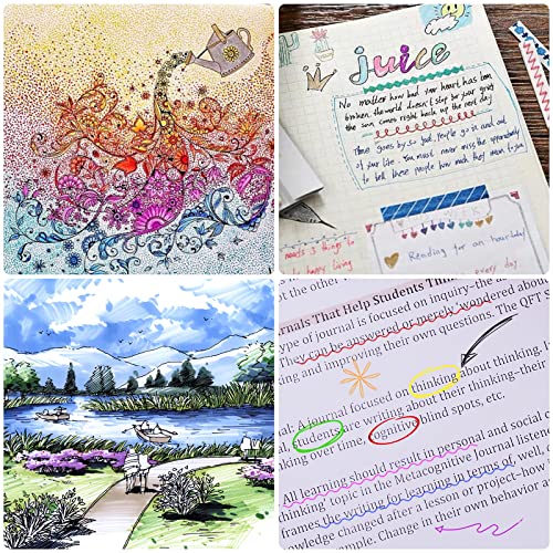 [12 Colors] 05 Micro, Fineliner Pen Set Ink, Fine Point Pen,Multi-liner, Sketching, Anime,Artist Illustrating/Technical Drawing,Office Documents - color: 12 Colors