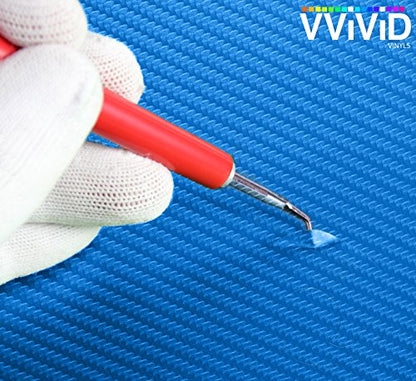 VViViD Craft 3D Carbon Fibre Textured Vinyl Sheet 1ft x 5ft for Silhouette, Cricut and Cameo Machines Including 12" x 12" Sheet of Transfer Paper (White) - color: White
